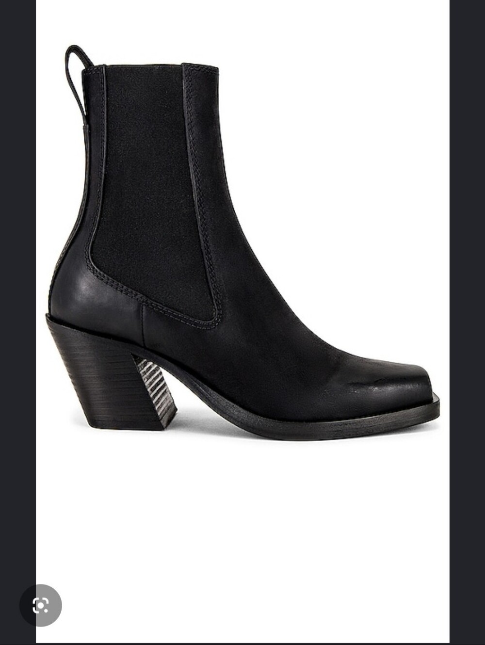 Rag & Bone Axis Black Square-Toe Chelsea Ankle Boots